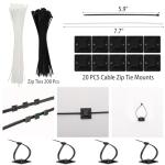 Comprehensive Cable Management Kit for Home Office