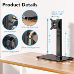Adjustable Single Monitor Desk Stand Mount