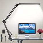 Adjustable LED Desk Lamp with Clamp and Memory