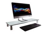 Monoprice Clear Glass Desktop Monitor Stand 30.8”