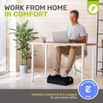 Adjustable ErgoFoam Foot Rest for Desk Comfort