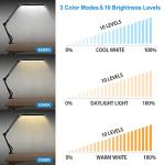 Adjustable LED Desk Lamp with Clamp and Memory