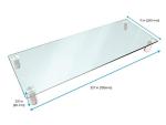 Monoprice Clear Glass Desktop Monitor Stand 30.8”