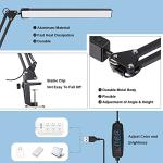 Adjustable LED Desk Lamp with Clamp and Memory