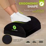 Adjustable ErgoFoam Foot Rest for Desk Comfort