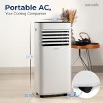 Compact 3-in-1 Portable Air Conditioner with Remote
