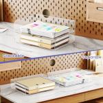 Clear Stackable A4 Letter Tray Set