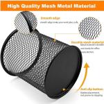 Black Mesh Metal Pen Organizer - 6 Pack