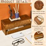 Hoteam 48-Piece Wooden Cable Management Set