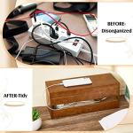 Hoteam 48-Piece Wooden Cable Management Set