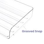 Clear Stackable A4 Letter Tray Set