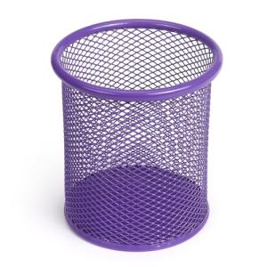 Purple Mesh Desk Pen Holder and Organizer