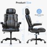 Kensaker Ergonomic Leather Office Chair with Support