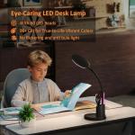 Vicsoon Touch LED Desk Lamp with Adjustable Arm