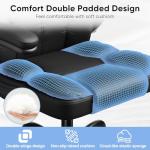 Kensaker Ergonomic Leather Office Chair with Support