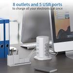 NTONPOWER 8-Outlet Surge Protector with USB Charging