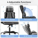 Kensaker Ergonomic Leather Office Chair with Support