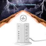 NTONPOWER 8-Outlet Surge Protector with USB Charging