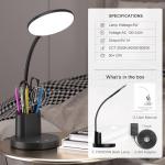 Vicsoon Touch LED Desk Lamp with Adjustable Arm