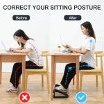 Adjustable Under Desk Foot Rest with Massage Rollers