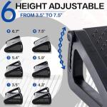 Adjustable Under Desk Foot Rest with Massage Rollers