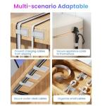 Self-Adhesive Cable Ties and Organizers, 40 Pcs