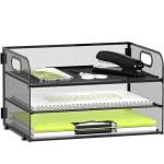 Daltack 3-Tier Mesh Paper Organizer with Handle