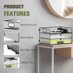 Daltack 3-Tier Mesh Paper Organizer with Handle