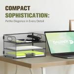 Daltack 3-Tier Mesh Paper Organizer with Handle