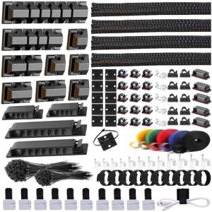 ELII 327-Piece Cable Management Kit for Home Office