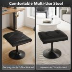 Adjustable PU Foot Rest Ottoman for Desk Comfort