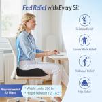 Ergonomic Memory Foam Seat Cushion for Pain Relief