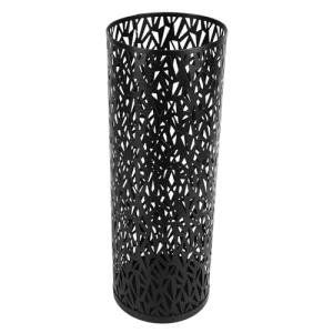 Round Metal Umbrella Rack and Organizer - Black