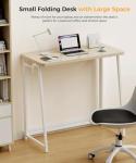 Compact Oak Folding Desk for Small Spaces