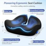 Ergonomic Memory Foam Seat Cushion for Pain Relief
