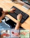Adjustable Keyboard Stand with Wrist Support Pad