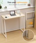 Compact Oak Folding Desk for Small Spaces
