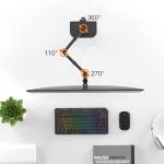 Adjustable Single Monitor Stand for 13-27 Inch