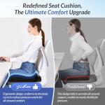 Ergonomic Memory Foam Seat Cushion for Pain Relief