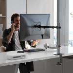 Adjustable Single Monitor Stand for 13-27 Inch