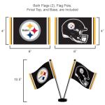 Pittsburgh Steelers Desk and Table Flags Set