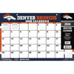 Denver Broncos 2026 Desk Calendar 17x11