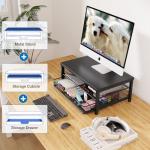 OPNICE Monitor Stand with Drawer and Organizer