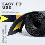 Arrow Pattern Cord Covers for Office Desk Setup