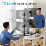 Dual Monitor Stand - Adjustable Desk Mount Arm