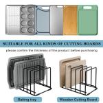 Cutting Board and Tray Organizer Rack - 2-Pack