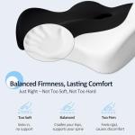 Large Memory Foam Seat Cushion for Office Chairs