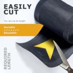 Arrow Pattern Cord Covers for Office Desk Setup