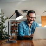 O'Bright Astrum LED Desk Lamp with USB Ports