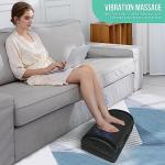 Heated Ergonomic Footrest with Vibration and Massage